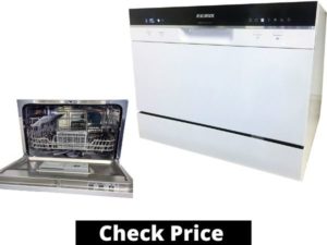 SoloRock 6 Settings Countertop Dishwasher - White Color