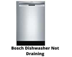 bosch dishwasher not draining